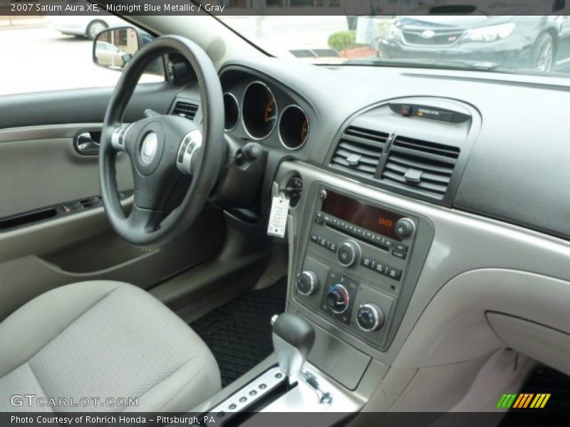 Midnight Blue Metallic / Gray 2007 Saturn Aura XE