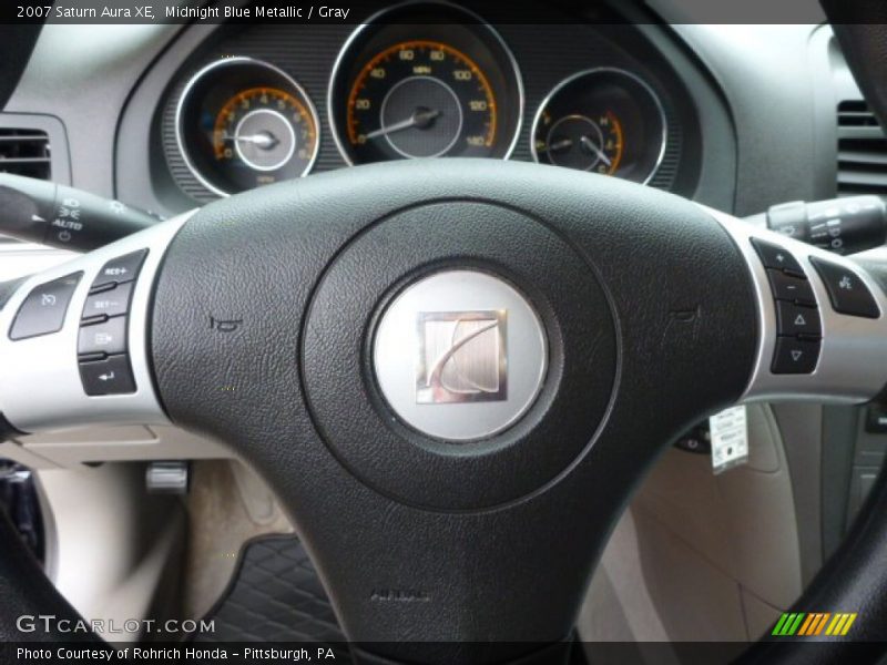 Midnight Blue Metallic / Gray 2007 Saturn Aura XE