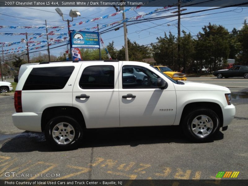 Summit White / Dark Titanium/Light Titanium 2007 Chevrolet Tahoe LS 4x4