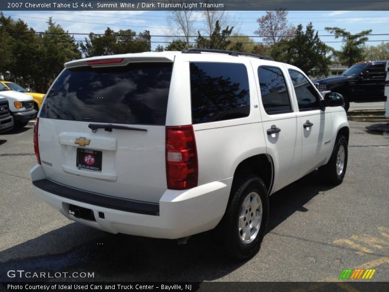 Summit White / Dark Titanium/Light Titanium 2007 Chevrolet Tahoe LS 4x4