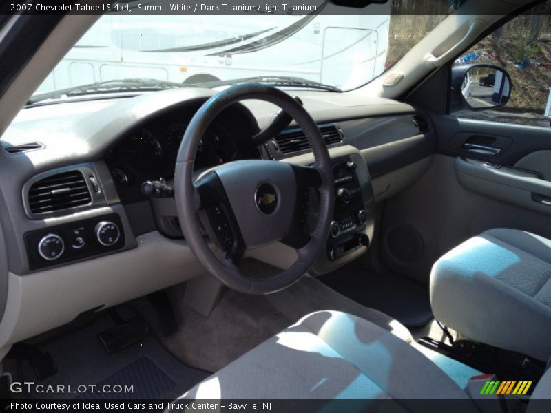 Summit White / Dark Titanium/Light Titanium 2007 Chevrolet Tahoe LS 4x4