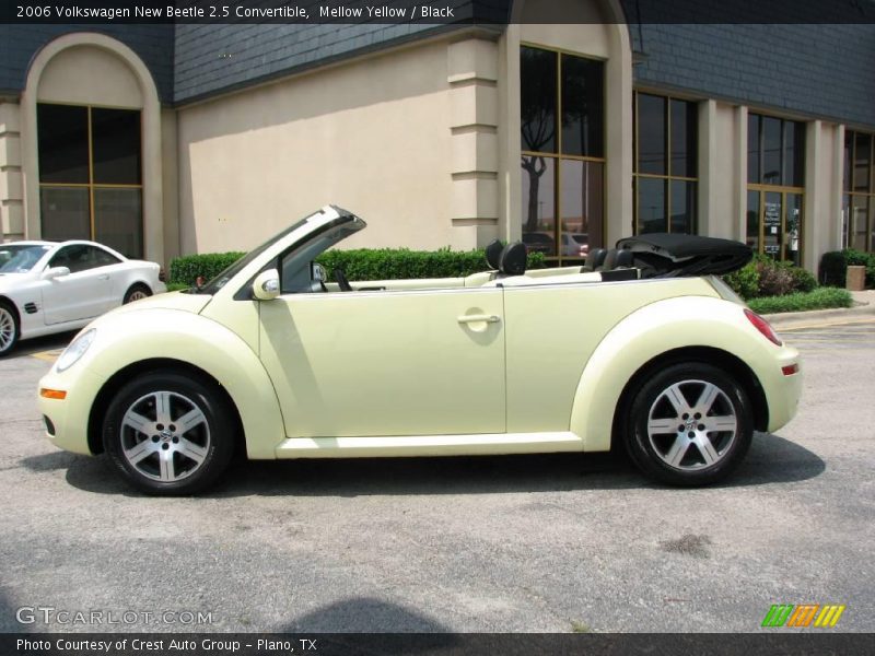 Mellow Yellow / Black 2006 Volkswagen New Beetle 2.5 Convertible
