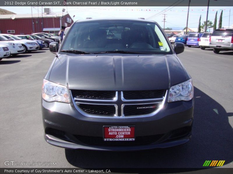 Dark Charcoal Pearl / Black/Light Graystone 2012 Dodge Grand Caravan SXT
