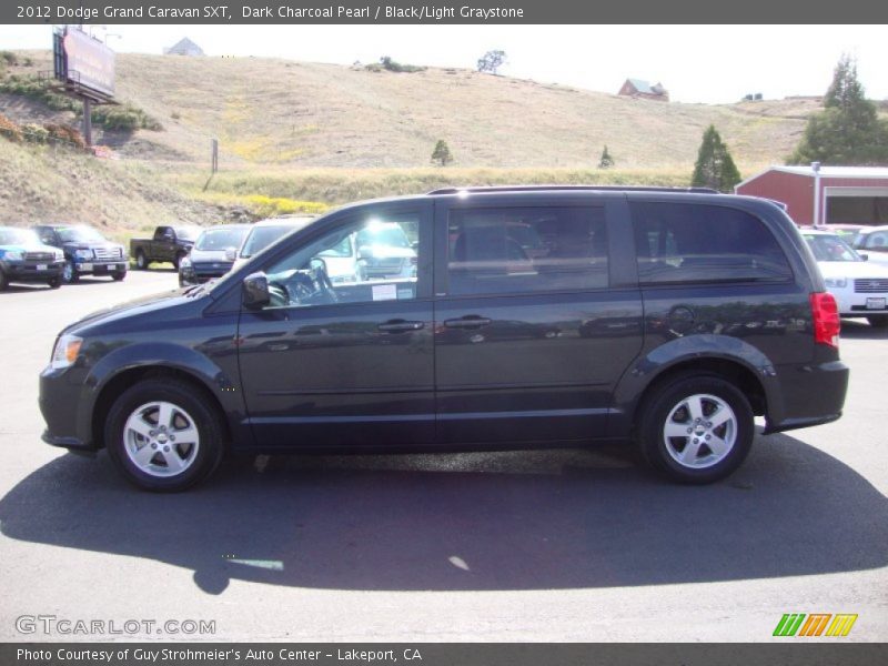Dark Charcoal Pearl / Black/Light Graystone 2012 Dodge Grand Caravan SXT