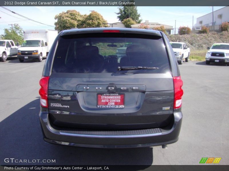 Dark Charcoal Pearl / Black/Light Graystone 2012 Dodge Grand Caravan SXT