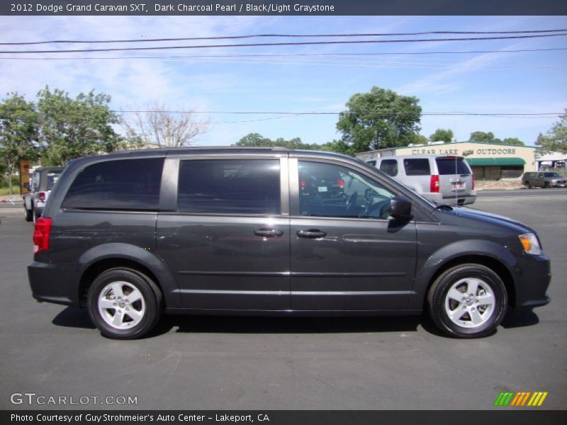 Dark Charcoal Pearl / Black/Light Graystone 2012 Dodge Grand Caravan SXT