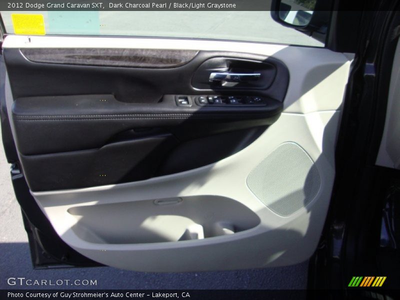 Dark Charcoal Pearl / Black/Light Graystone 2012 Dodge Grand Caravan SXT