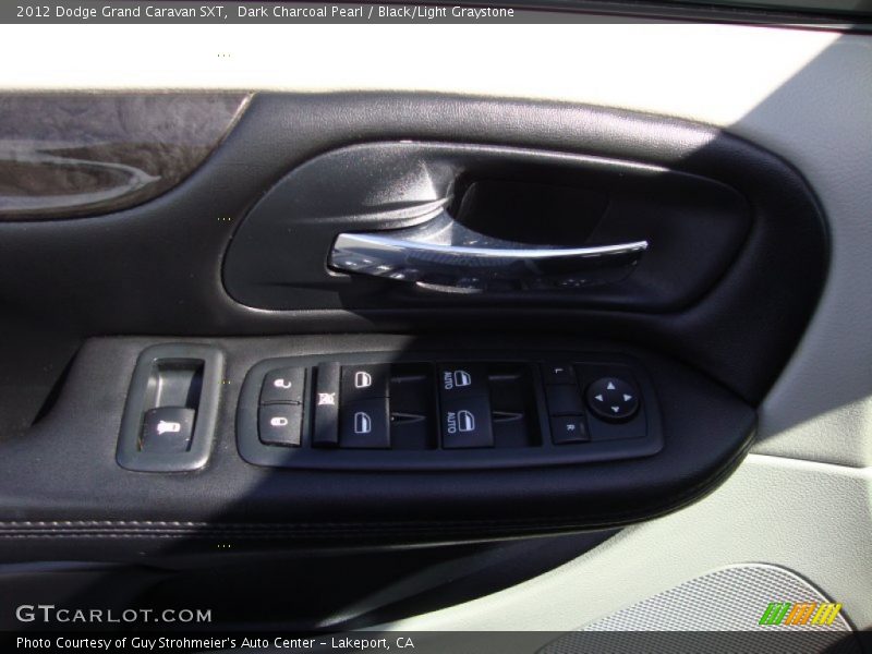 Dark Charcoal Pearl / Black/Light Graystone 2012 Dodge Grand Caravan SXT