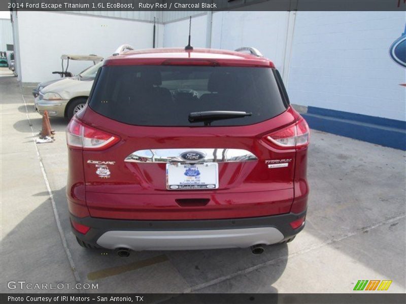 Ruby Red / Charcoal Black 2014 Ford Escape Titanium 1.6L EcoBoost