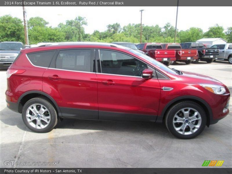 Ruby Red / Charcoal Black 2014 Ford Escape Titanium 1.6L EcoBoost