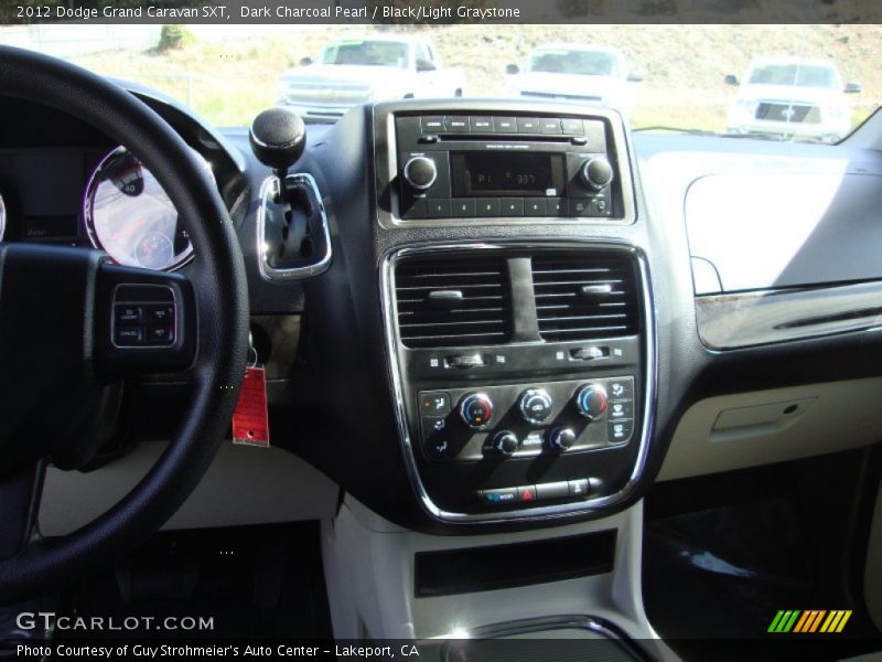 Dark Charcoal Pearl / Black/Light Graystone 2012 Dodge Grand Caravan SXT