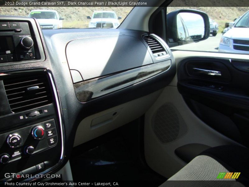 Dark Charcoal Pearl / Black/Light Graystone 2012 Dodge Grand Caravan SXT