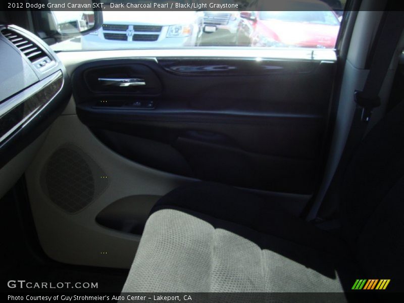 Dark Charcoal Pearl / Black/Light Graystone 2012 Dodge Grand Caravan SXT