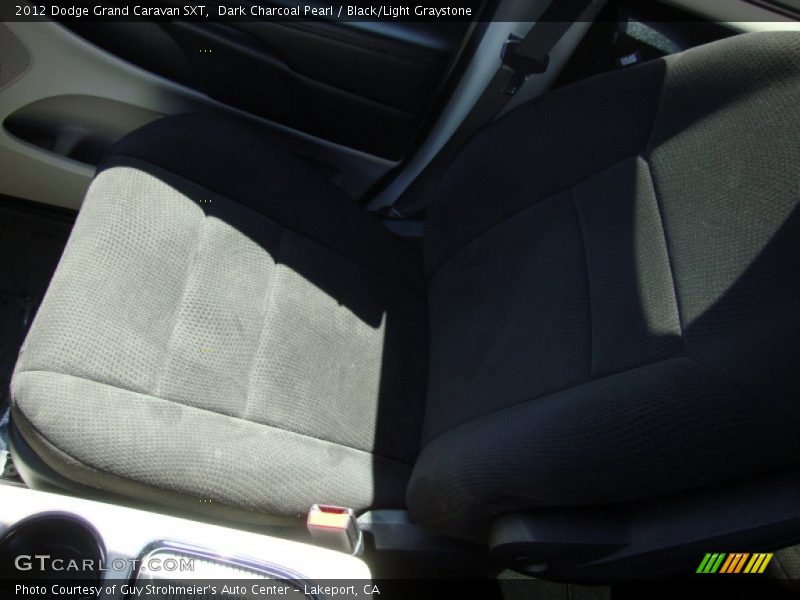Dark Charcoal Pearl / Black/Light Graystone 2012 Dodge Grand Caravan SXT