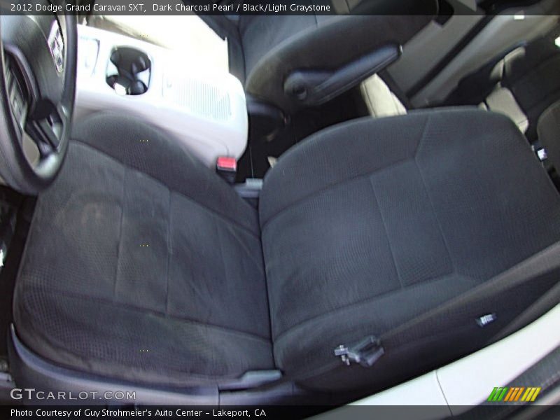 Dark Charcoal Pearl / Black/Light Graystone 2012 Dodge Grand Caravan SXT
