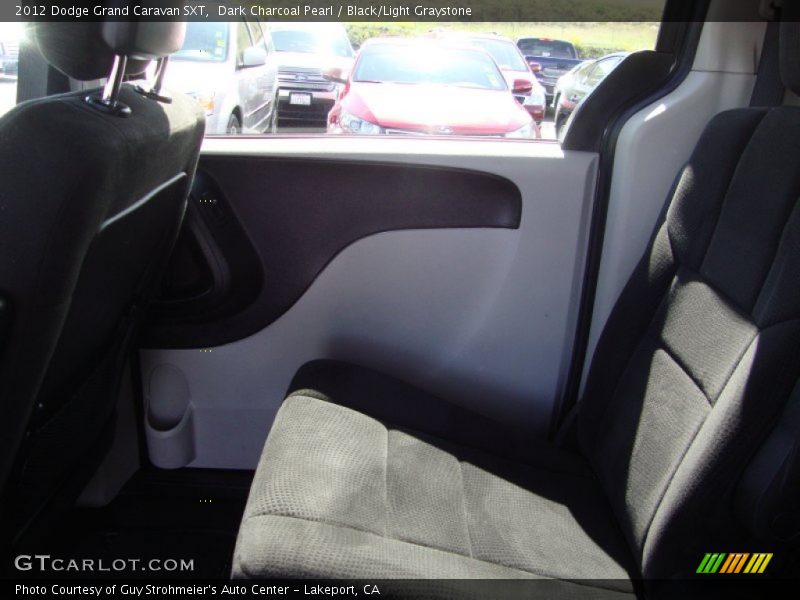 Dark Charcoal Pearl / Black/Light Graystone 2012 Dodge Grand Caravan SXT