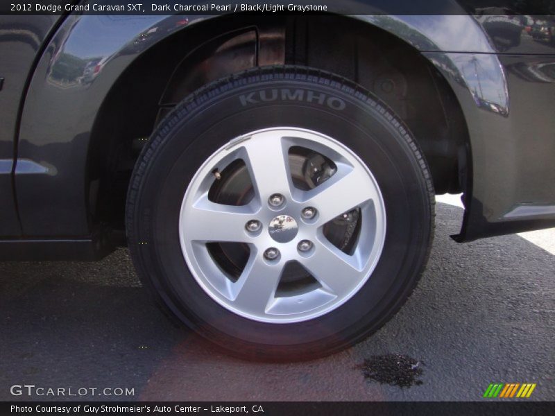 Dark Charcoal Pearl / Black/Light Graystone 2012 Dodge Grand Caravan SXT