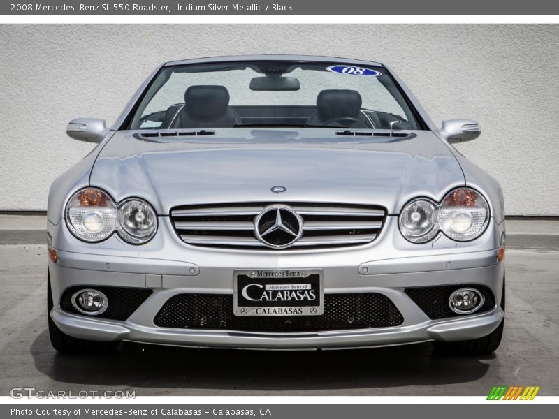 Iridium Silver Metallic / Black 2008 Mercedes-Benz SL 550 Roadster