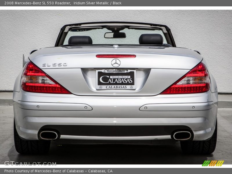 Iridium Silver Metallic / Black 2008 Mercedes-Benz SL 550 Roadster