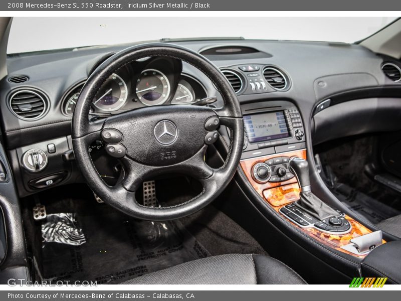 Iridium Silver Metallic / Black 2008 Mercedes-Benz SL 550 Roadster