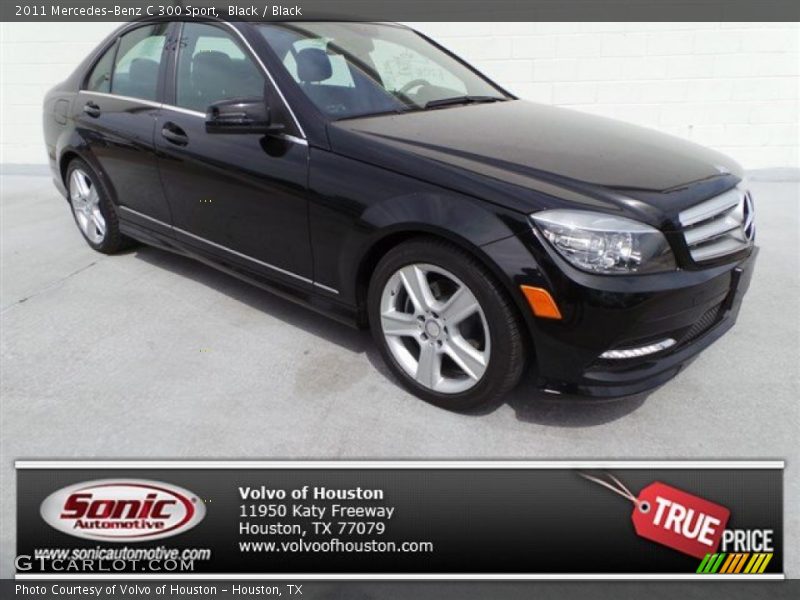 Black / Black 2011 Mercedes-Benz C 300 Sport