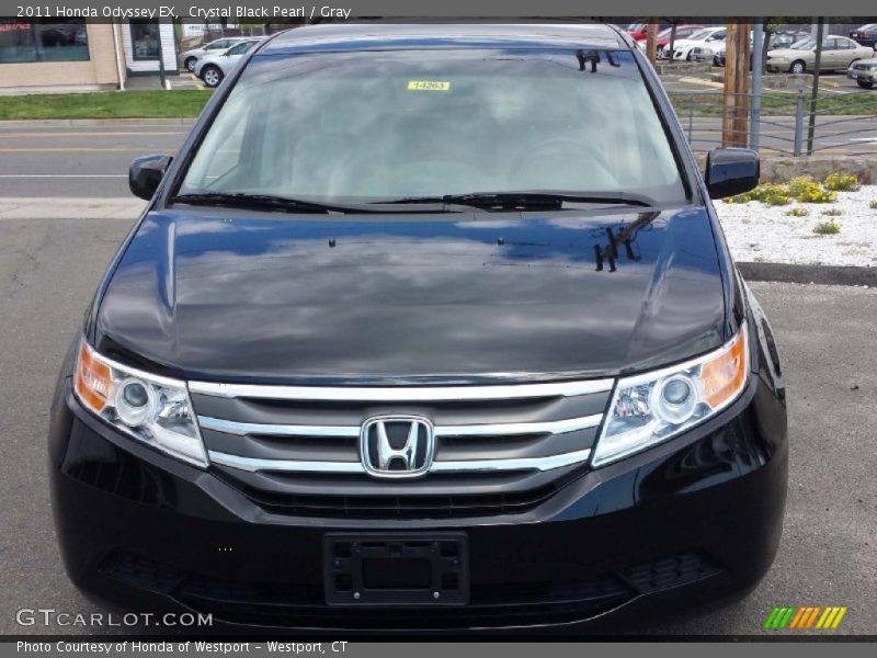 Crystal Black Pearl / Gray 2011 Honda Odyssey EX