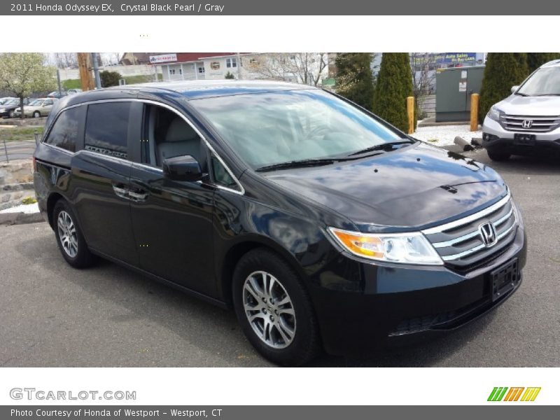 Crystal Black Pearl / Gray 2011 Honda Odyssey EX