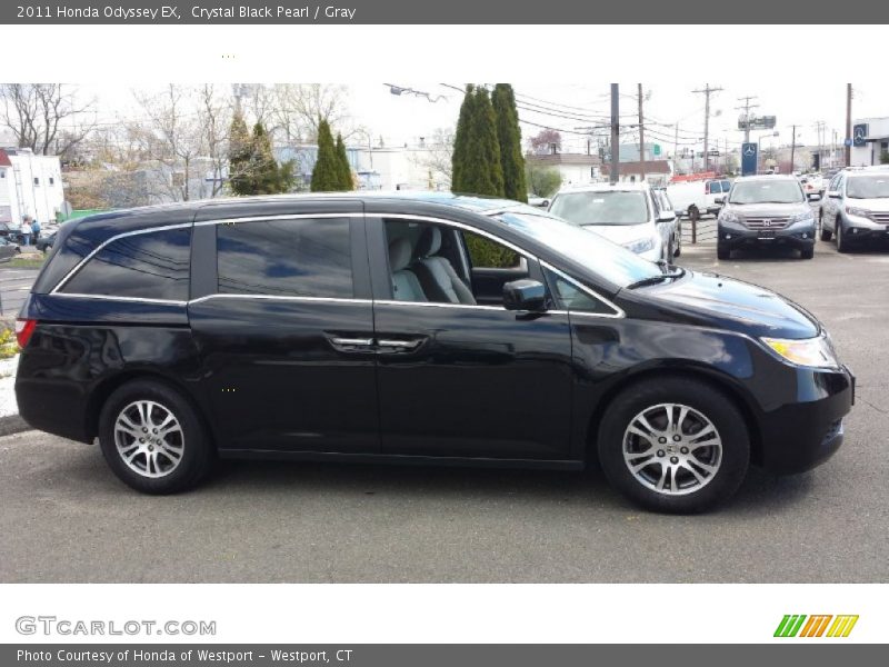 Crystal Black Pearl / Gray 2011 Honda Odyssey EX