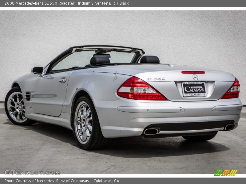 Iridium Silver Metallic / Black 2008 Mercedes-Benz SL 550 Roadster