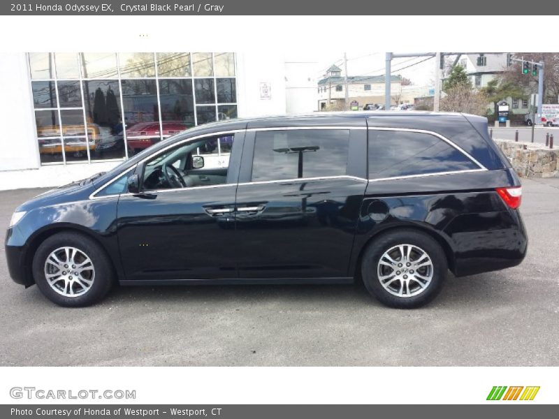 Crystal Black Pearl / Gray 2011 Honda Odyssey EX