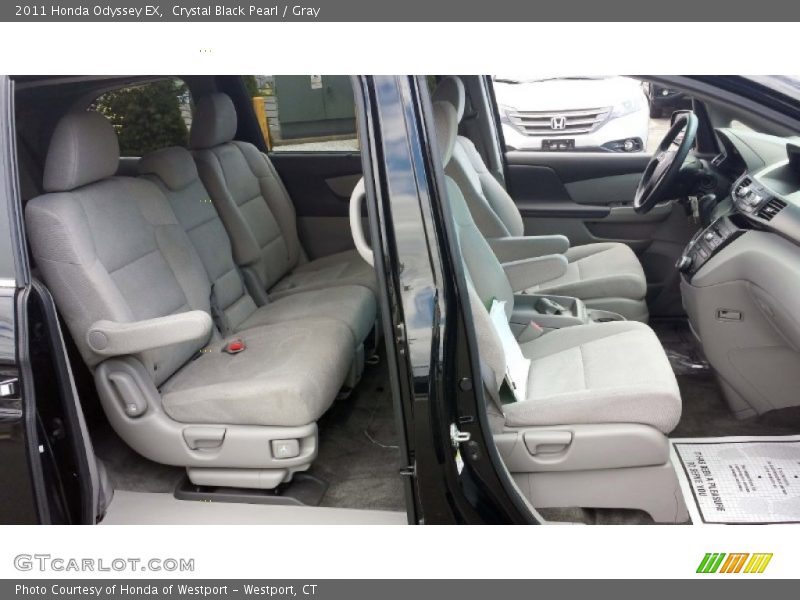 Crystal Black Pearl / Gray 2011 Honda Odyssey EX