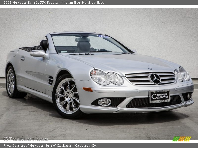 Iridium Silver Metallic / Black 2008 Mercedes-Benz SL 550 Roadster