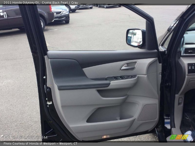 Crystal Black Pearl / Gray 2011 Honda Odyssey EX