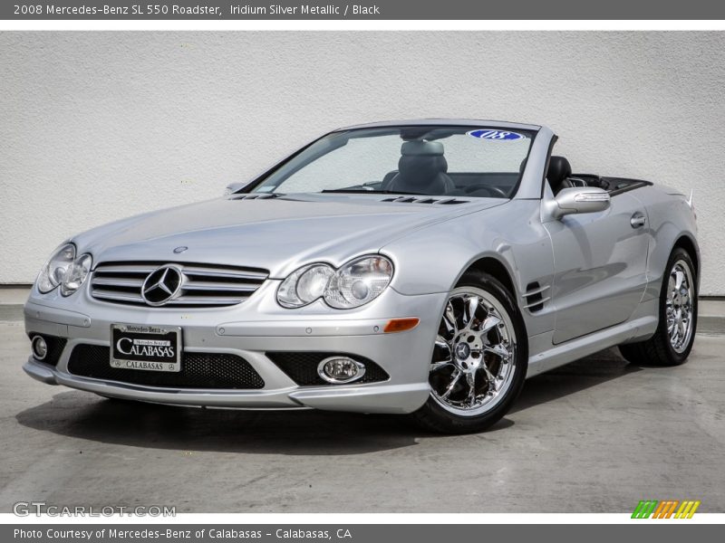 Iridium Silver Metallic / Black 2008 Mercedes-Benz SL 550 Roadster