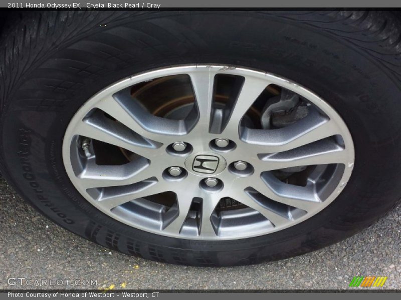 Crystal Black Pearl / Gray 2011 Honda Odyssey EX