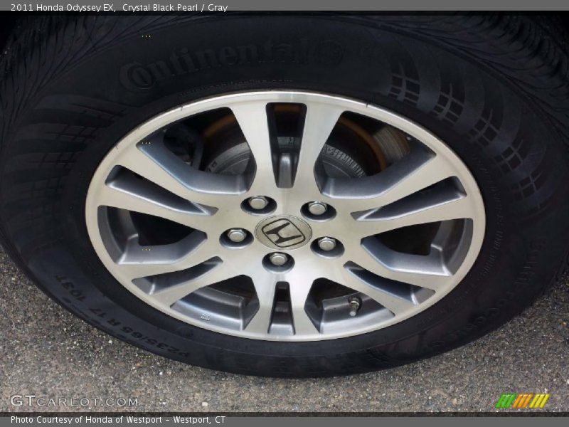 Crystal Black Pearl / Gray 2011 Honda Odyssey EX