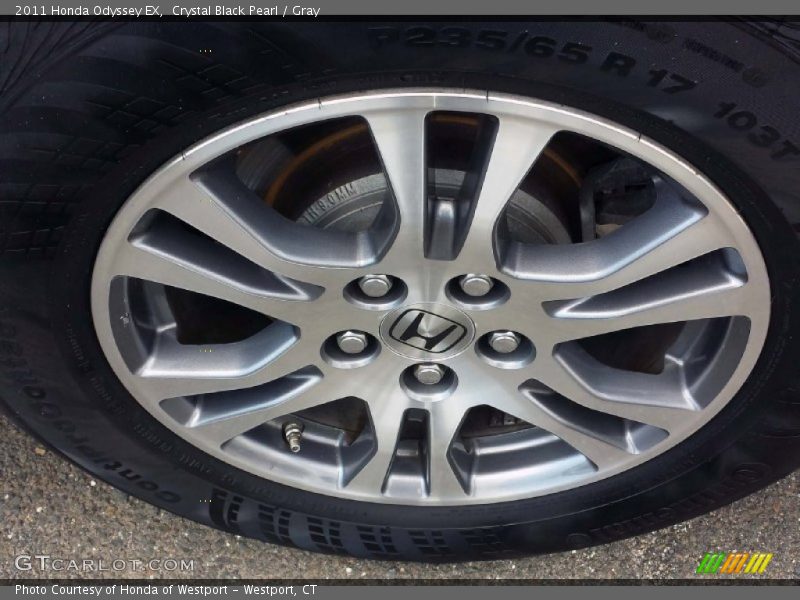 Crystal Black Pearl / Gray 2011 Honda Odyssey EX