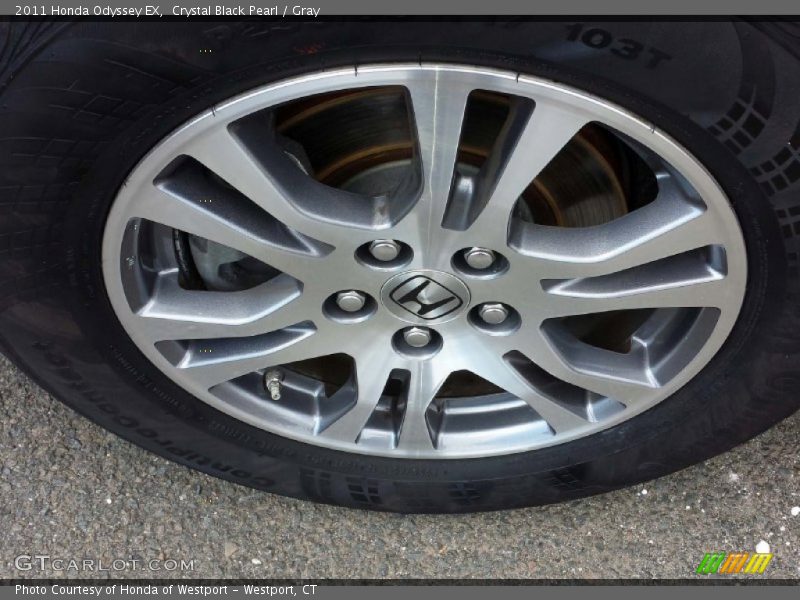 Crystal Black Pearl / Gray 2011 Honda Odyssey EX