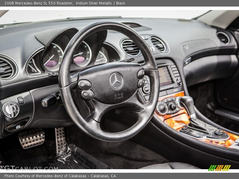 Iridium Silver Metallic / Black 2008 Mercedes-Benz SL 550 Roadster