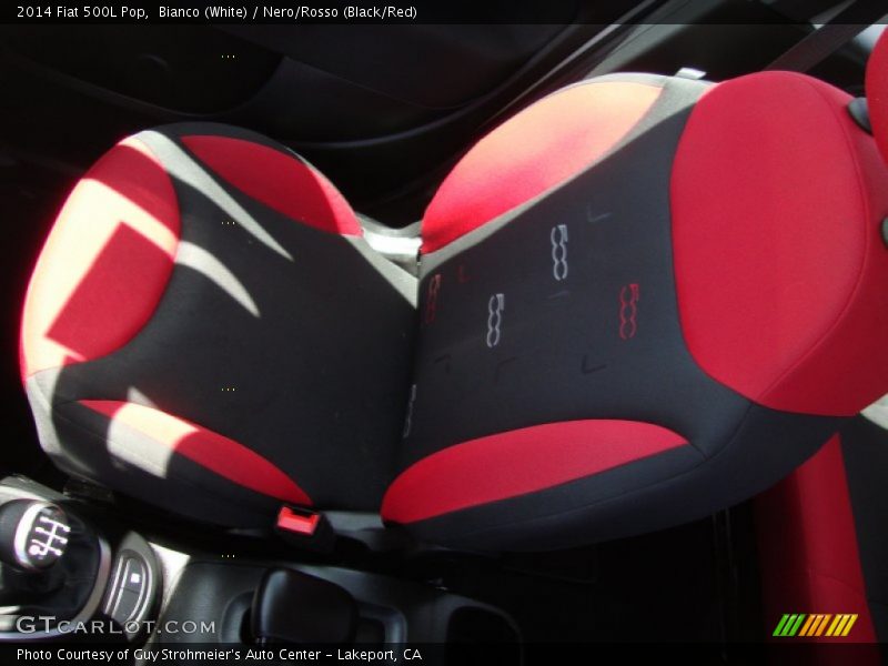 Bianco (White) / Nero/Rosso (Black/Red) 2014 Fiat 500L Pop