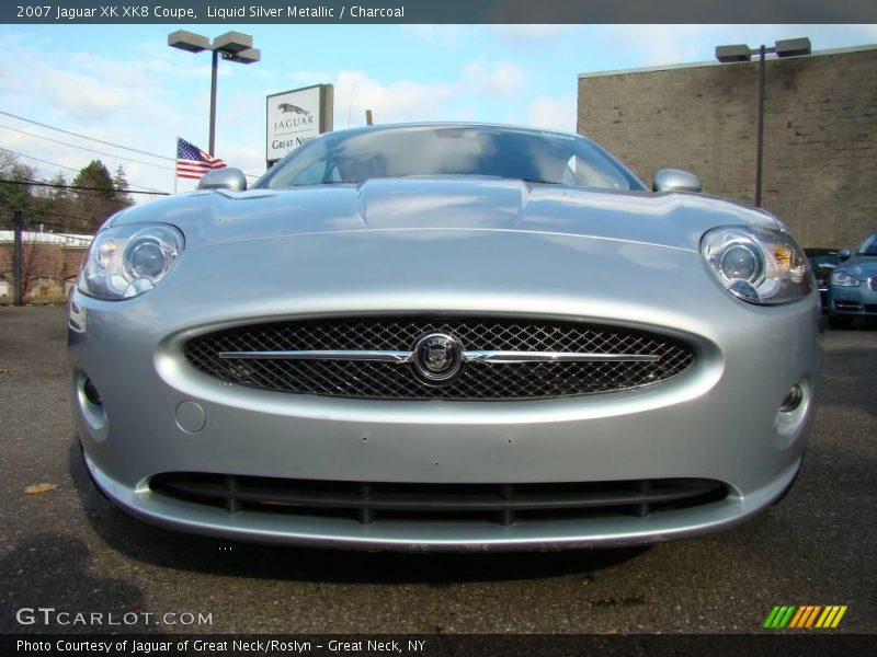 Liquid Silver Metallic / Charcoal 2007 Jaguar XK XK8 Coupe