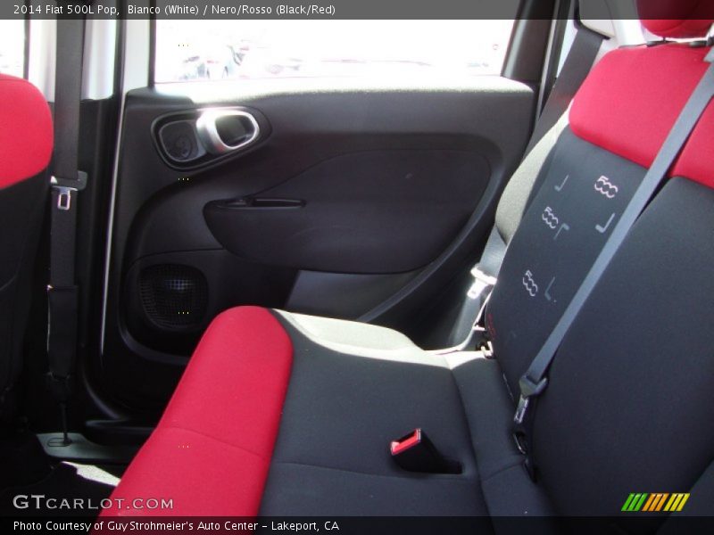Bianco (White) / Nero/Rosso (Black/Red) 2014 Fiat 500L Pop