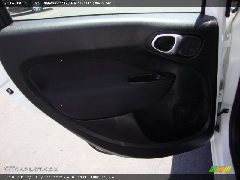 Bianco (White) / Nero/Rosso (Black/Red) 2014 Fiat 500L Pop