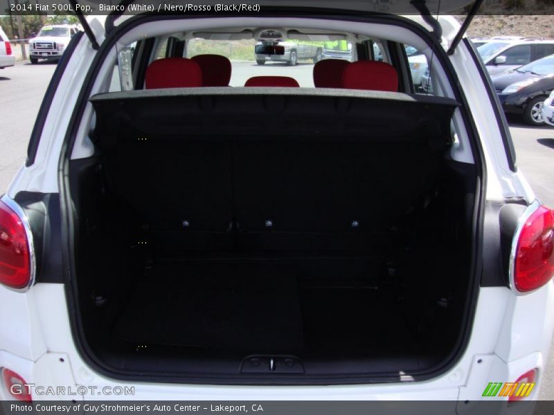 Bianco (White) / Nero/Rosso (Black/Red) 2014 Fiat 500L Pop