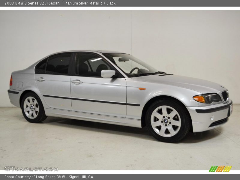 Titanium Silver Metallic / Black 2003 BMW 3 Series 325i Sedan
