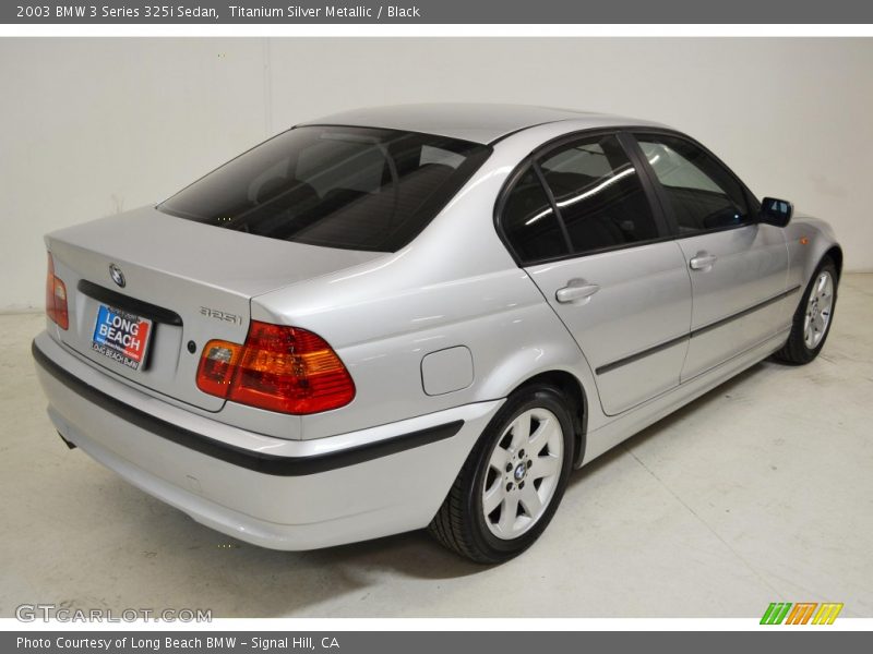 Titanium Silver Metallic / Black 2003 BMW 3 Series 325i Sedan