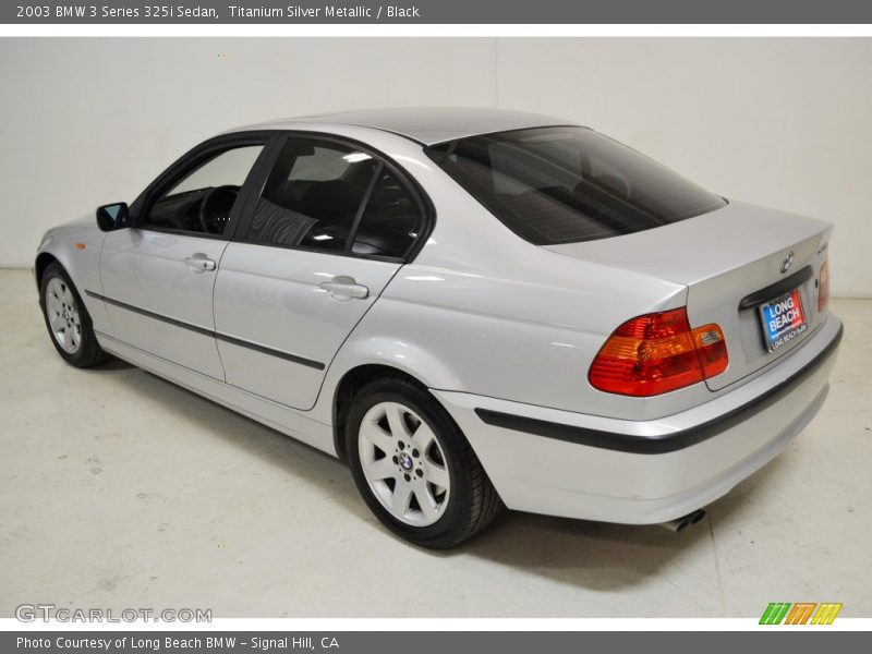 Titanium Silver Metallic / Black 2003 BMW 3 Series 325i Sedan