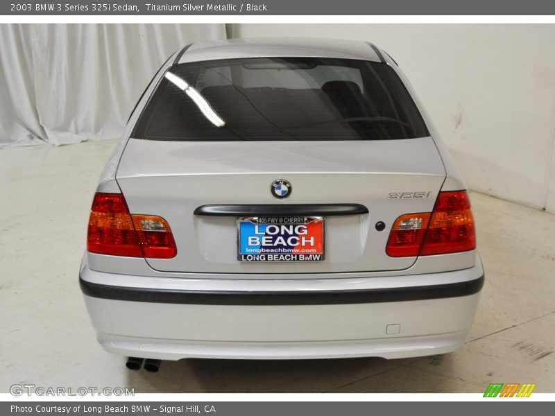 Titanium Silver Metallic / Black 2003 BMW 3 Series 325i Sedan