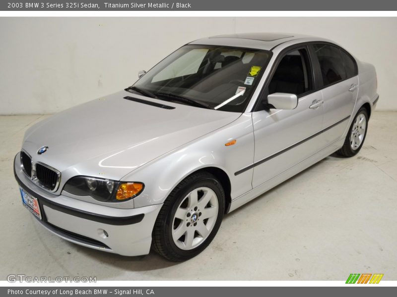 Titanium Silver Metallic / Black 2003 BMW 3 Series 325i Sedan