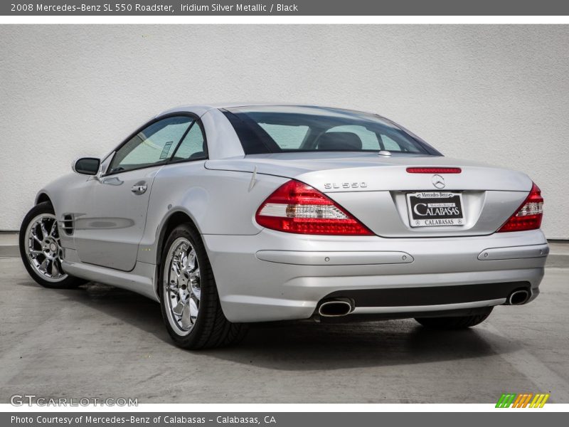 Iridium Silver Metallic / Black 2008 Mercedes-Benz SL 550 Roadster